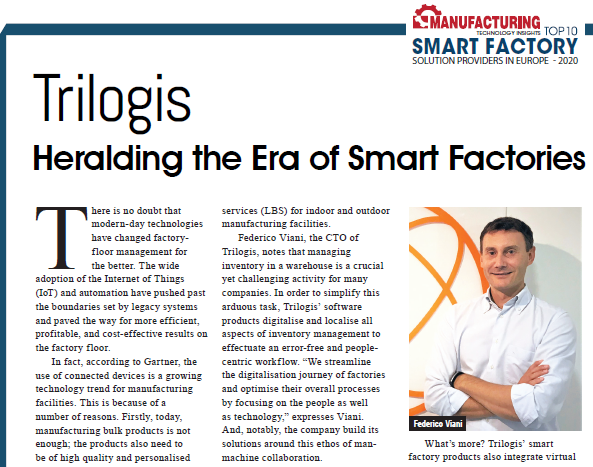 TRACCIA 5.0:  read the article in the magazine “MANUFACTORING TECHNOLOGY INSIGHTS”